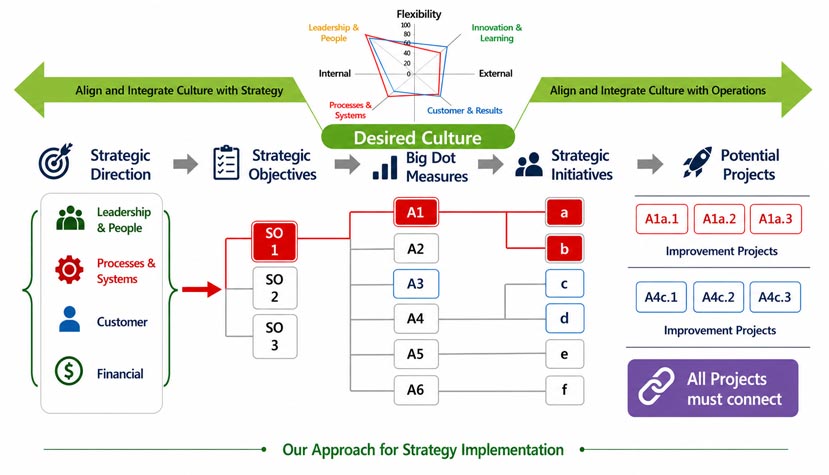Strategy and Operations Alignment visualization